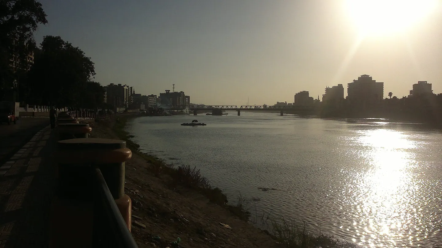 Nilens Damiettagren vid Mansoura