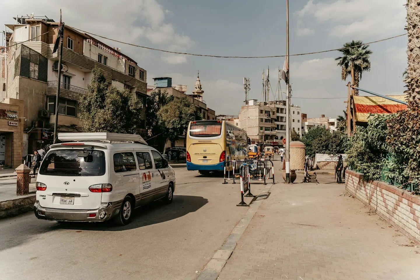 Gatutrafik i Kairo.
