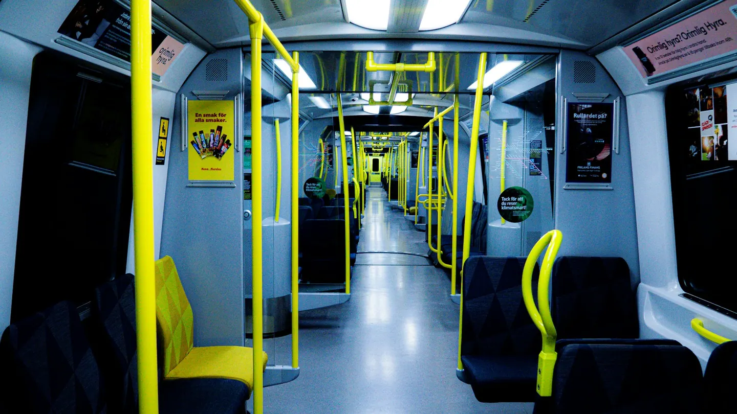 Illustrationsbild: tunnelbanevagn i Stockholm.